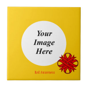 Red Clover Ribbon Template von Kenneth Yoncich Fliese