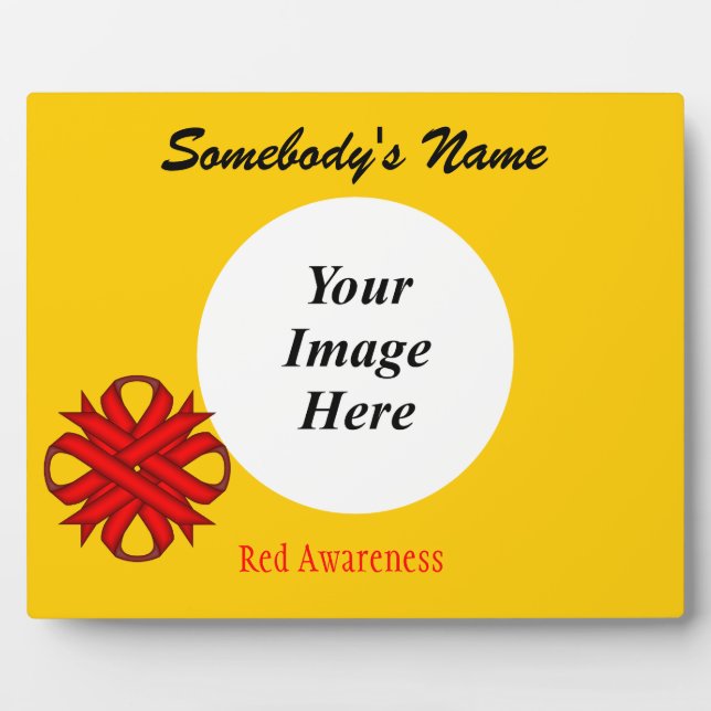 Red Clover Ribbon Template von Kenneth Yoncich Fotoplatte (Vorderseite)