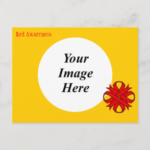 Red Clover Ribbon Template von Kenneth Yoncich Postkarte