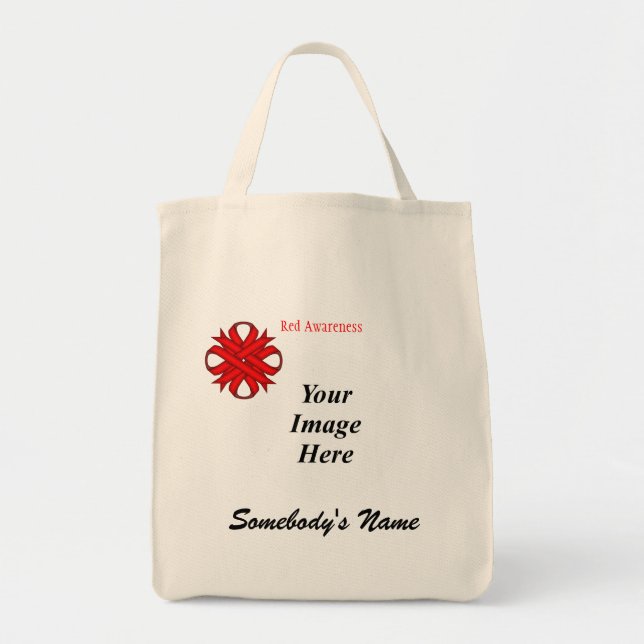 Red Clover Ribbon Template von Kenneth Yoncich Tragetasche (Vorne)