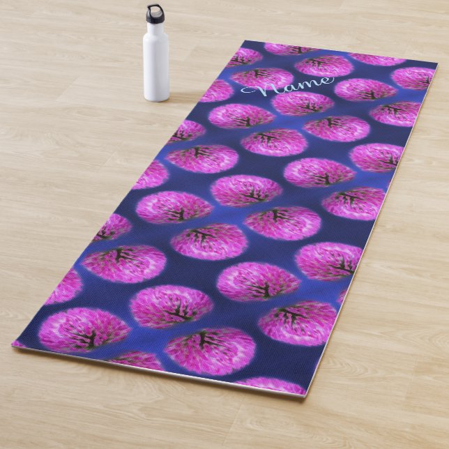 Red Clover Wildblume Abstrakt Personalisiert Yogamatte