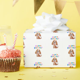 Red Cocker Spaniel Birthday Geschenkpapier