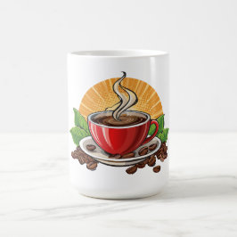 Red coffee cup kaffeetasse