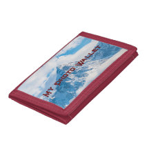 Red Color Custom My Foto Wallet Sky Blue Image