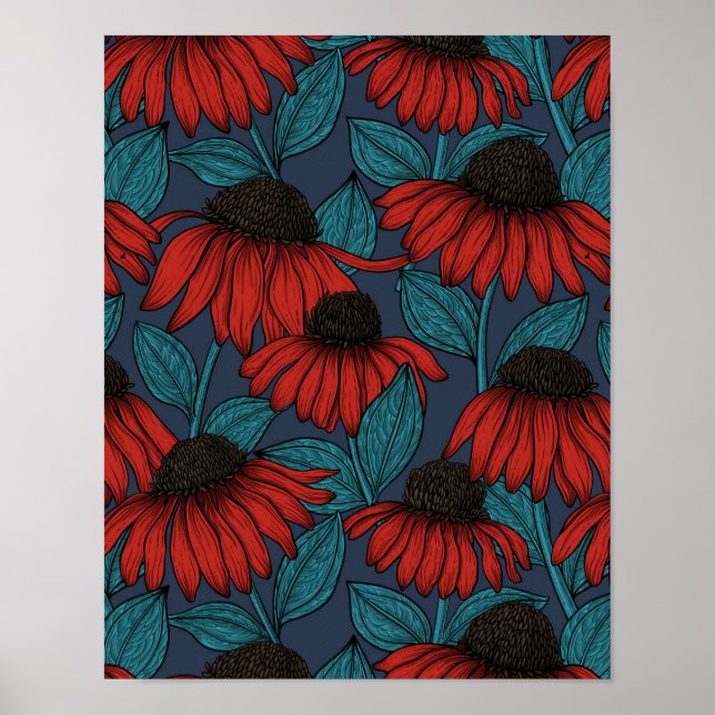 Red Conefwers Poster (Vorne)