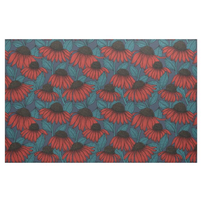 Red Conefwers Stoff (Fat Quarter (45,7 x 55,9 cm))