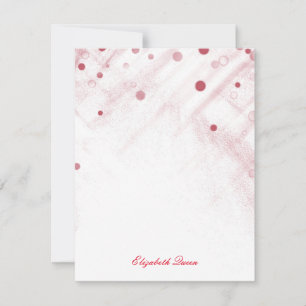 Red Confetti Glitzer Dots Einladungs Stationery Einladung