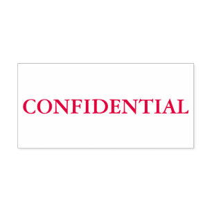 Red Confidential Permastempel
