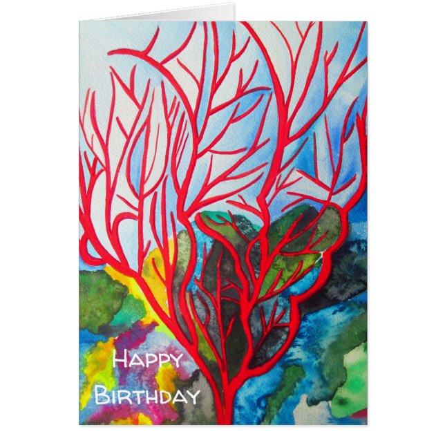 Red Coral Reef Ocean Art (Vorne)