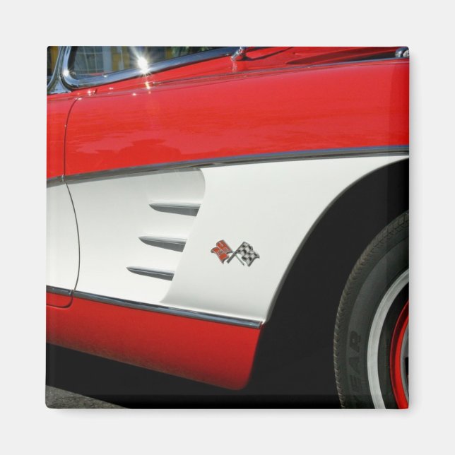 Red Corvette - Magnet (Vorne)