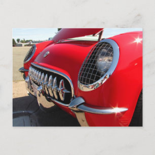 Red Corvette ~ Postkarte