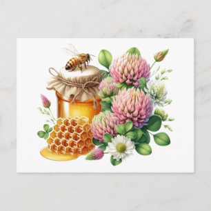 Red Cover Honey Postcard Postkarte