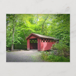 Red Covered Bridge Postkarte