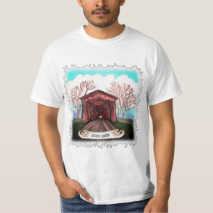 Red Covered Bridge T - Shirt