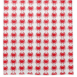 Red Crab Maryland Crabs Ocean Beach Showvorhang Duschvorhang