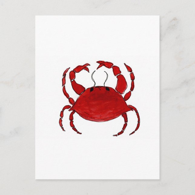 Red Crab Postkarte (Vorderseite)