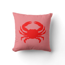 Red Crab Throw Kissen