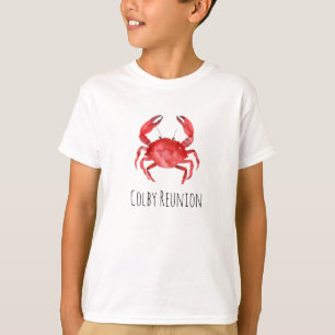 Red Crab Wiedersehen NAME Farbenfroher Kunstspass T-Shirt