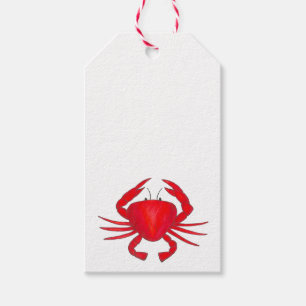 Red Crabs Maryland Crab Beach Geschenk Tag Geschenkanhänger