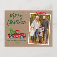 Red Craft Tape Pinselschrift Truck Kraft Weihnacht