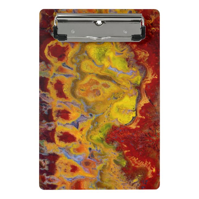 Red Crayola Jasper Mini Klemmbrett (Vorderseite)