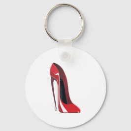 Red Crazy Heel Stiletto Shoe Art Schlüsselanhänger