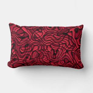 Red Crazy Psycho Design Throw Kissen