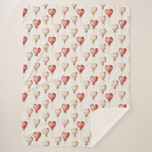 Red Cream Heart Balloons Sherpadecke