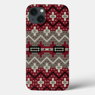 Red Cream Tribal Muster Abstrakt Case-Mate iPhone Hülle