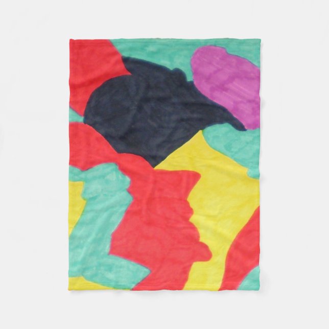 Red Creatures Fleece Blanket (Vorderseite)