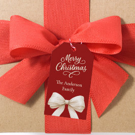 Red Creme Christmas Geschenkanhänger