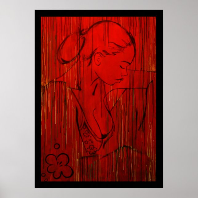 Red Creole Rain Poster (Vorne)