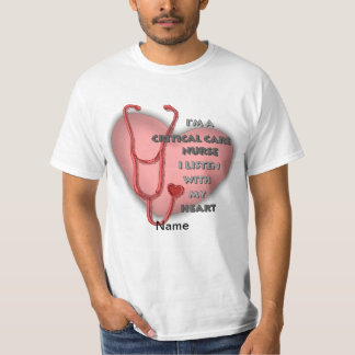 Red Critical Care Krankenpfleger T - Shirt