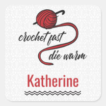 Red Crochet schnell, Die warm