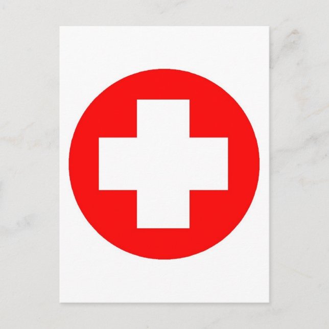 Red Cross Produkte & Designs! Postkarte (Vorderseite)