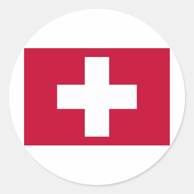 Red Cross Produkte & Designs! Runder Aufkleber (Vorderseite)