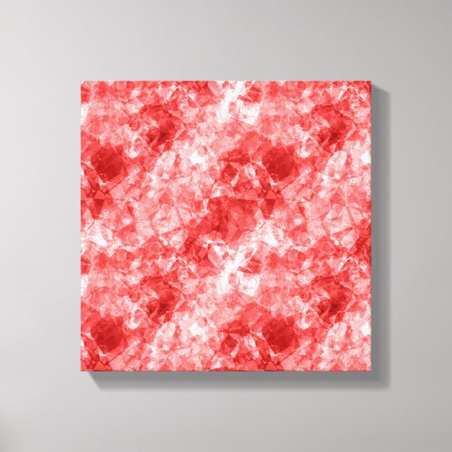 Red Crumpled Textur Leinwanddruck (Vorderseite)