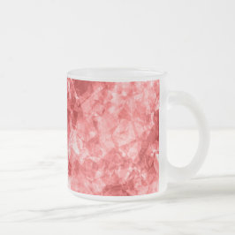 Red Crumpled Textur Mattglastasse