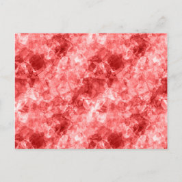 Red Crumpled Textur Postkarte