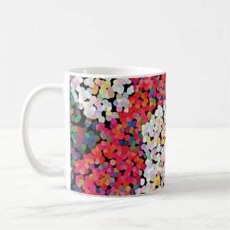 Red Crystal Floral Blooms Kaffeetasse