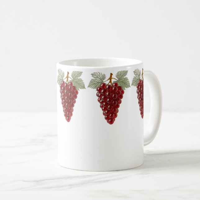 Red Crystal Grape Kaffeetasse (VorderseiteRechts)
