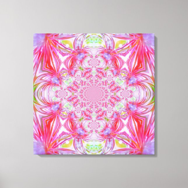 Red Crystal Wrapped Canvas Leinwanddruck (Vorderseite)