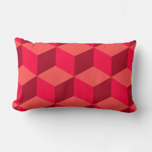 Red Cubes Lendenkissen
