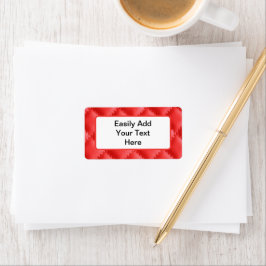 Red Cushion Look Return Address Label Adressaufkleber