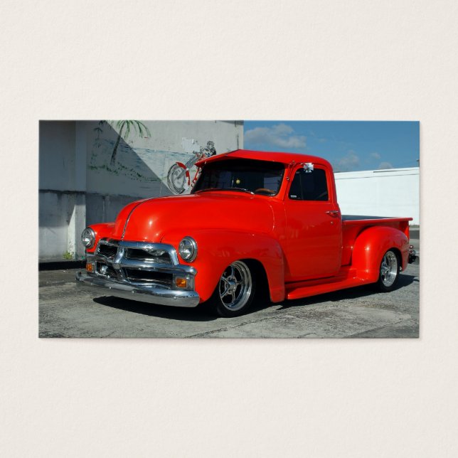 Red Customize Lieferwagen Truck (Vorderseite)