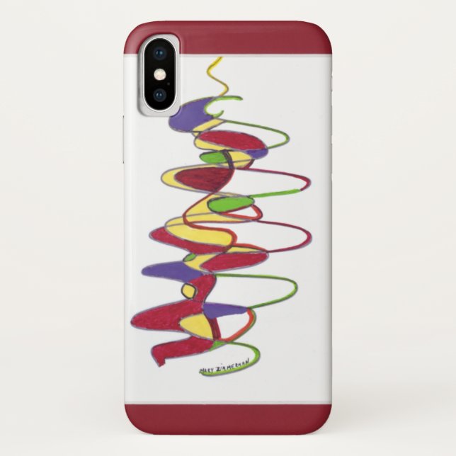 "Red Cyclone" iPhone X Gehäuse Case-Mate iPhone Hülle (Rückseite)