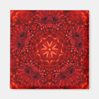RED DAHLIA BLUME Abstrakt