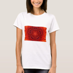 RED DAHLIA BLUME Abstrakt T-Shirt