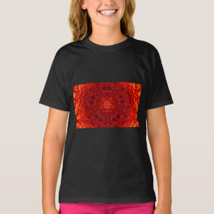RED DAHLIA BLUME Abstrakt T-Shirt