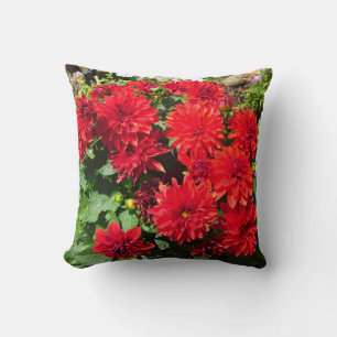 Red Dahlia Blume Kissen